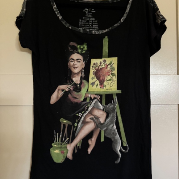 ¡Ay Güey! Frida Kahlo T-Shirt - 2XL - tight cut - Picture 2 of 2
